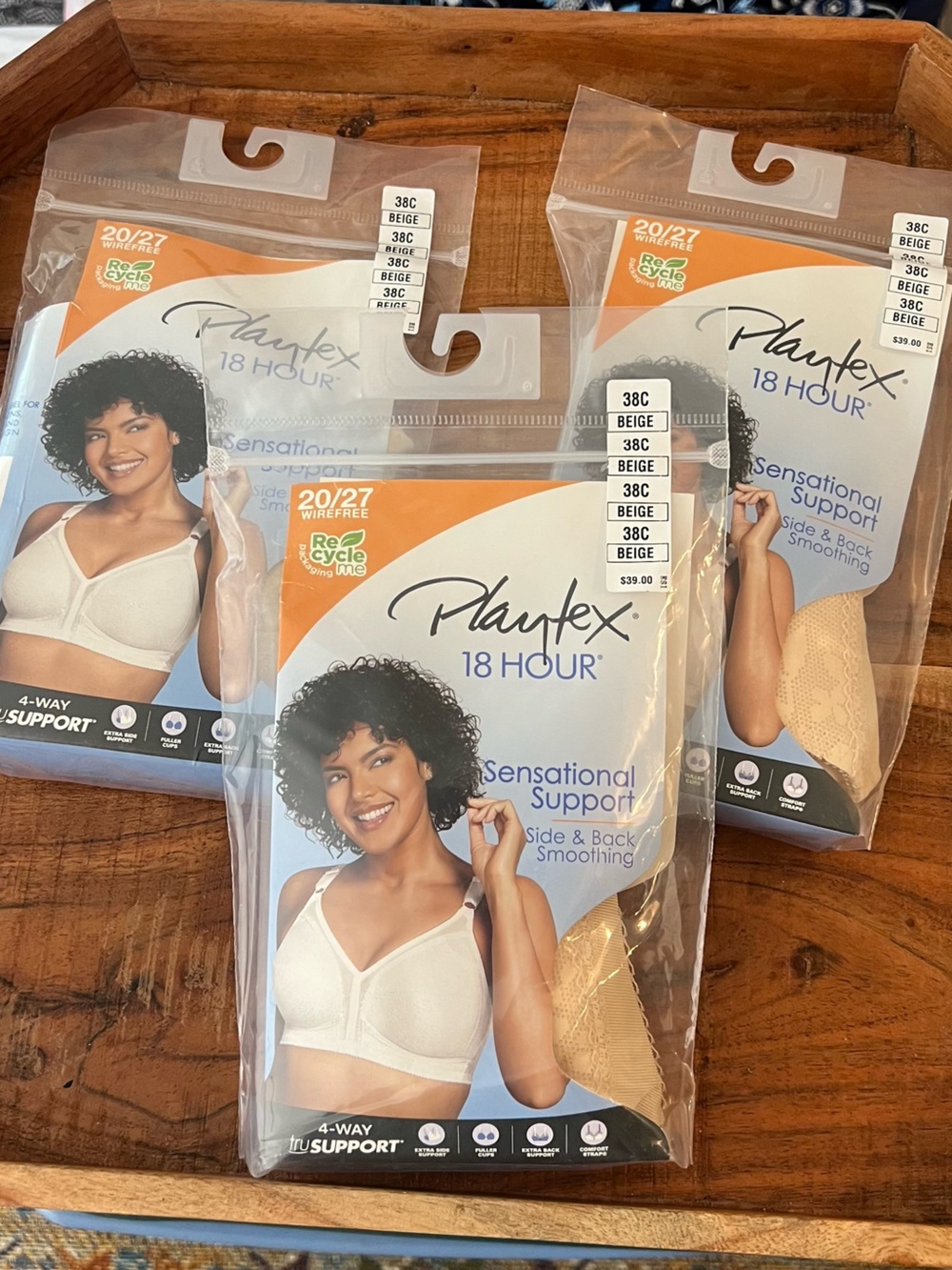 Playtex Women's 18 Hour Sensational Support Wireless Bra 38C